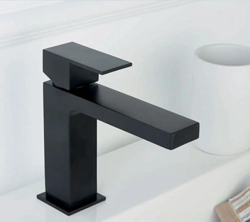 Смеситель для раковины Cezares Unika чёрный матовый - фото 2