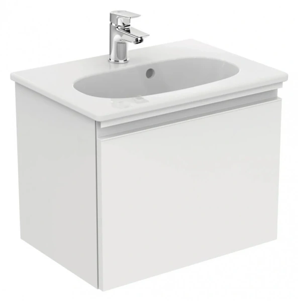 Тумба с раковиной подвесная Ideal Standard Tesi T0045 50 см с 1-м ящиком (детальная фотография)