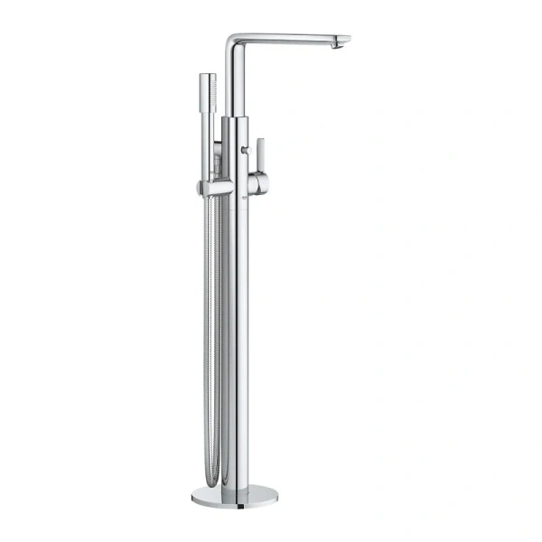 Смеситель для ванны с душевым гарнитуром хром Grohe Lineare 23792001 (детальная фотография)