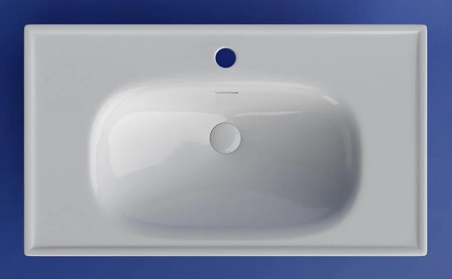 Раковина Ceramica Nova Sabo 80 см белая CN13002 (детальная фотография), белые