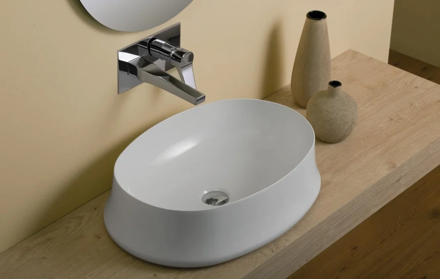 Раковина Simas Sharp 60 см белая SH04bi*0 (детальная фотография), современные, hi-tech