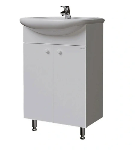 Тумба под раковину напольная Grossman Крит-Эко 48,4 см белая - фото 1