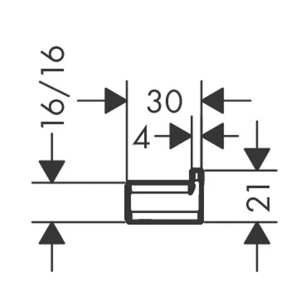 Крючок для ванной Hansgrohe AddStoris шлифованный черный хром 41742340 (детальная фотография), современные, hi-tech