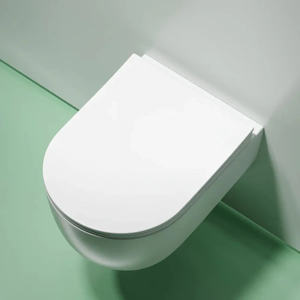 Унитаз подвесной Ceramica Nova Modena Rimless, белый матовый CN6063MW (детальная фотография), белые