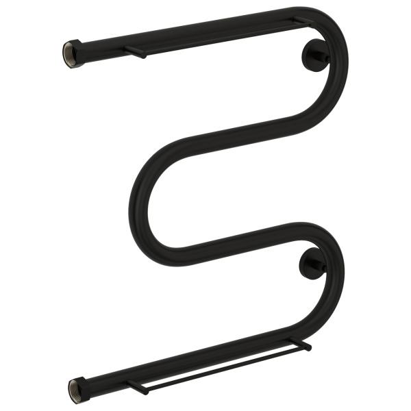 Полотенцесушитель водяной Сунержа М-образный 50x50 см черный матовый 31-4008-5050 (детальная фотография)