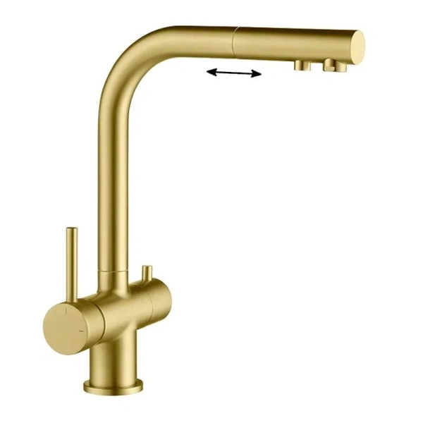 Смеситель для питьевой воды Timo Saona золото матовое 2356/17FL (детальная фотография)