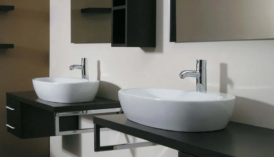 Раковина Azzurra Elegance 60 см белая ELLA060420CMBI/(ECI60M bi)*1 (детальная фотография), накладные (на столешницу), пристенные