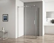 Душевой уголок Cezares Stylus-Soft 120х100 см прозрачное стекло STYLUS-SOFT-AH-1-120/100-C-Cr (детальная фотография), современные, hi-tech