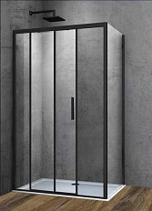 Душевой уголок Vincea Soft 120x90 см черный