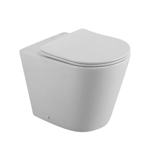 Унитаз напольный BelBagno Flay-R белый BB1003CBR/SC (детальная фотография)