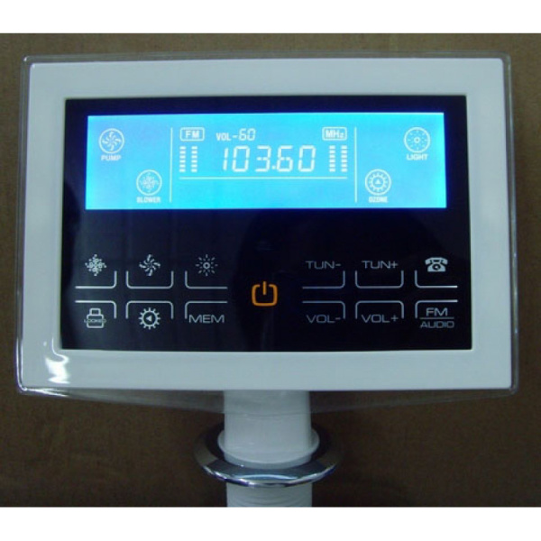 Ванна акриловая Gemy G9086 170х133 см (детальная фотография), с гидромассажем, большие, двухместные, глубокие