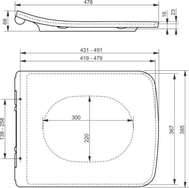 Крышка-сидение с микролифтом TOTO SP белая TC512F (детальная фотография) index_1