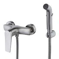 Гигиенический душ с смесителем  Lemark Bronx графит