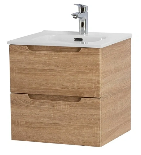 Тумба под раковину подвесная BelBagno Etna 50 см Rovere Bianco - фото 7