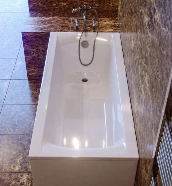 Ванна из литьевого мрамора Astra-Form Нью-Форм 1010046, 170 х 75 см, белый (детальная фотография), современныe, hi-tech