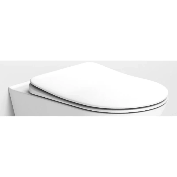 Крышка-сидение с микролифтом Boheme Avva белая матовая 976-MW (детальная фотография)