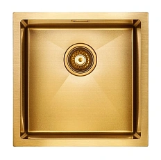 Мойка для кухни Paulmark Aller 44 см брашированное золото