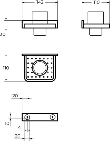 Стакан для ванной Cezares Maxima хром CZR-F-8920 (детальная фотография), современные, hi-tech