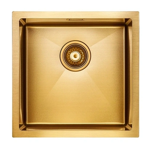Мойка для кухни Paulmark Aller 44 см брашированное золото - фото 2