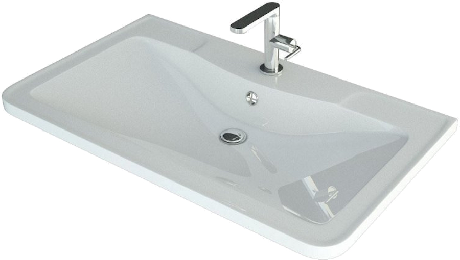 Раковина мебельная Style Line Атлантика 70 см белая СС-00002286 (детальная фотография)