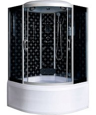 Душевой бокс River Temza 135x135 см с поддоном стекло тонированное