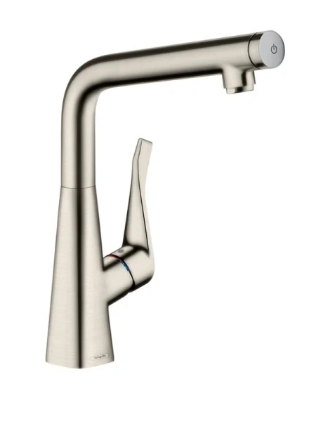 Смеситель для кухни Hansgrohe Metris Select сталь 14883800 (детальная фотография)