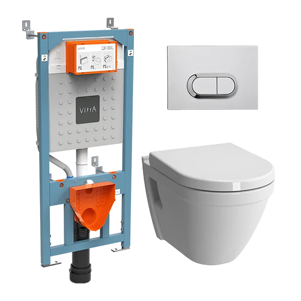 Комплект унитаз с инсталляцией VitrA S50 9003B003-7201 (детальная фотография)