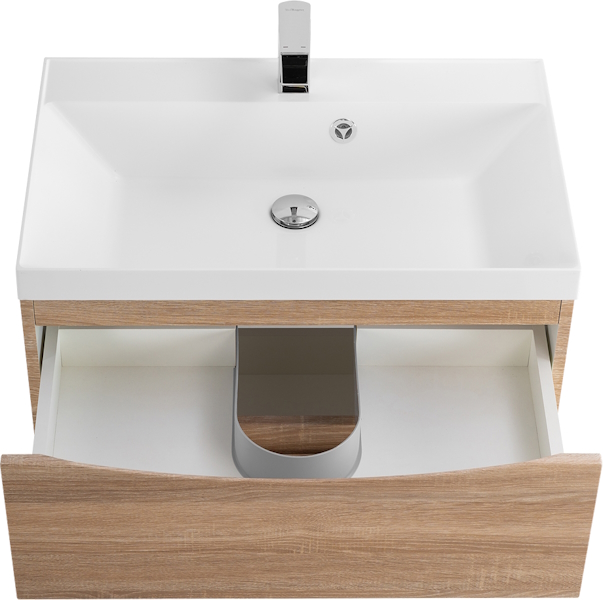 Тумба под раковину подвесная BelBagno Marino 60 см rovere bianco MARINO-600-2C-SO-WO-P (детальная фотография), 60 см