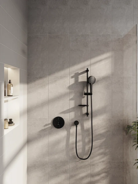 Душевой гарнитур VitrA Bliss черный матовый A4574336EXP (детальная фотография), современные, hi-tech
