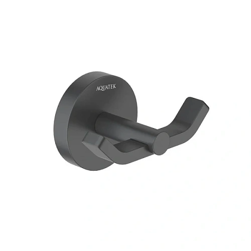 Крючок для ванной Акватек Бетта черный матовый - фото 1