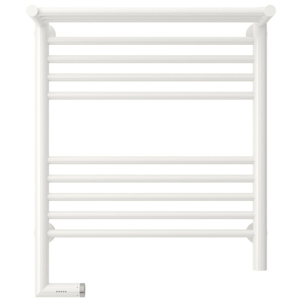 Полотенцесушитель электрический левый, с полкой цвет белый Сунержа Богема 2.0 600х500 12-5206-6050 (детальная фотография), по запросу