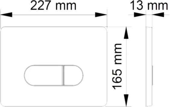 Клавиша смыва BERGES Novum D3 хром глянец 040033 (детальная фотография), хром