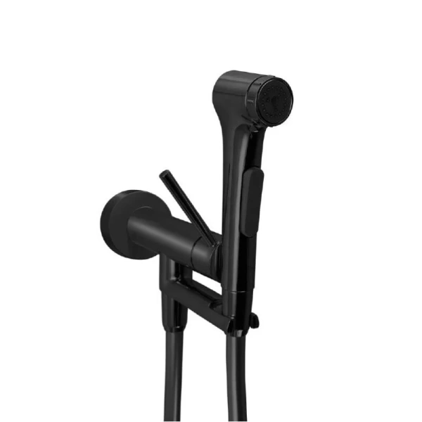 Гигиенический душ со смесителем Jacob Delafon Elate черный матовый E28317-BL (детальная фотография)