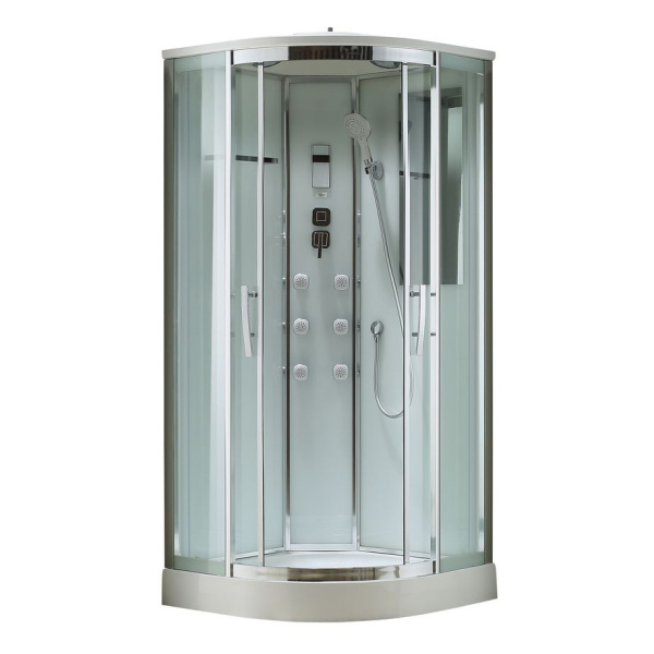 Душевая кабина Black&White Galaxy G5501 100x100 см профиль хром 5501100 (детальная фотография)