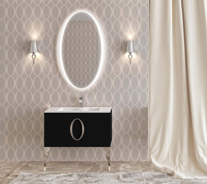 Мебель для ванной La Beaute KANTAL 85 (детальная фотография), окрашенные