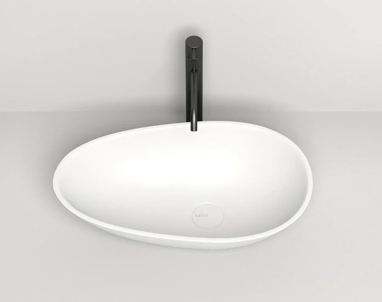 Раковина Salini Paola 58 см глянцевая 1101101G (детальная фотография), накладные (на столешницу), пристенные