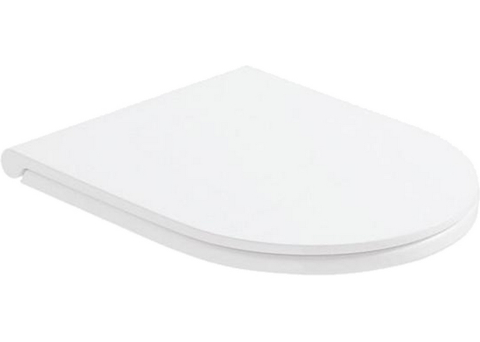 Крышка-сиденье с микролифтом Globo Forty3 белая/хром FOR22BI/cr (детальная фотография)