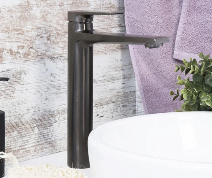 Смеситель для раковины WasserKRAFT Wiese оружейная сталь 8403H (детальная фотография), современные, hi-tech