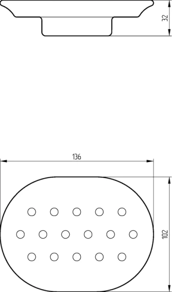Мыльница Migliore Fortuna прозрачная 27750 (детальная фотография), другие