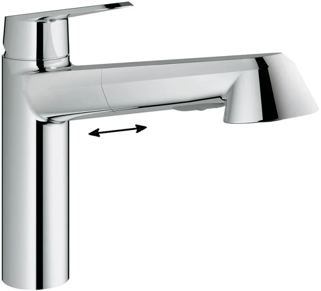 Смеситель для кухни Grohe Eurodisc Cosmopolitan 32257002 (детальная фотография)