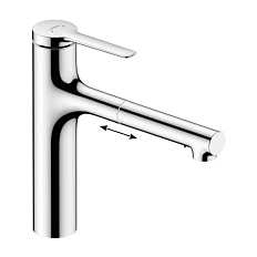 Смеситель для кухни Hansgrohe Zesis M33 74804 с выдвижным изливом
