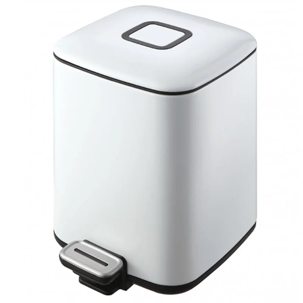 Мусорное ведро WeltWasser WW ME 12 л белое WW MILA WT 12L (детальная фотография)