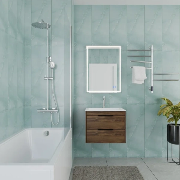 Ванна акриловая Vincea VBT-2G150-FR, 150 x 70 см, белая (детальная фотография), приставные, встраиваемые