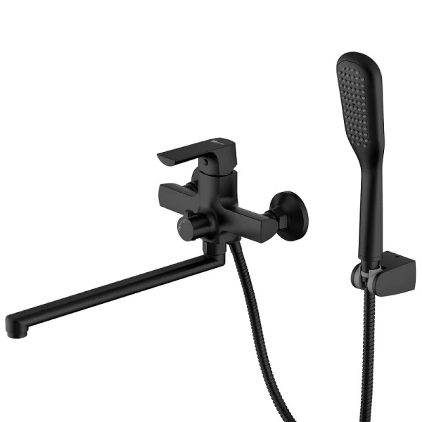 Смеситель для ванны Lemark Ursus черный LM7251BL (детальная фотография)