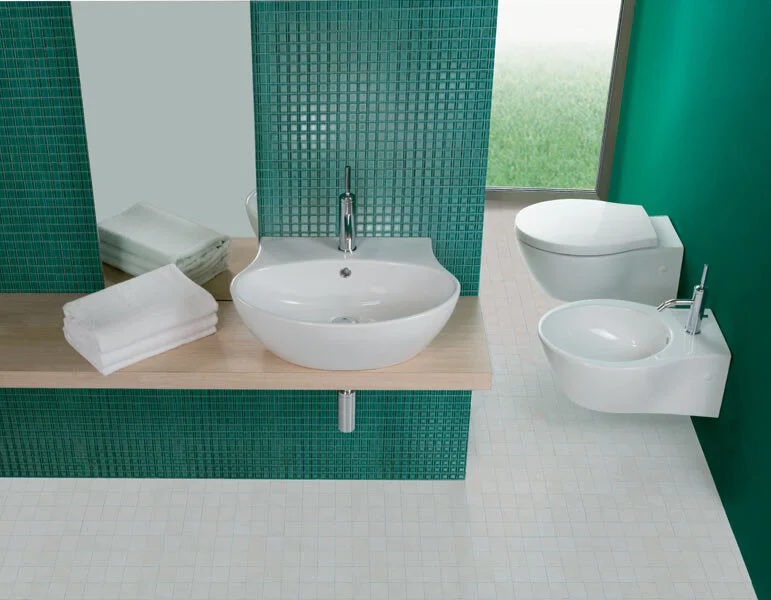 Раковина подвесная Hatria Nido Y0TT01 55х45 см (детальная фотография), 55 см