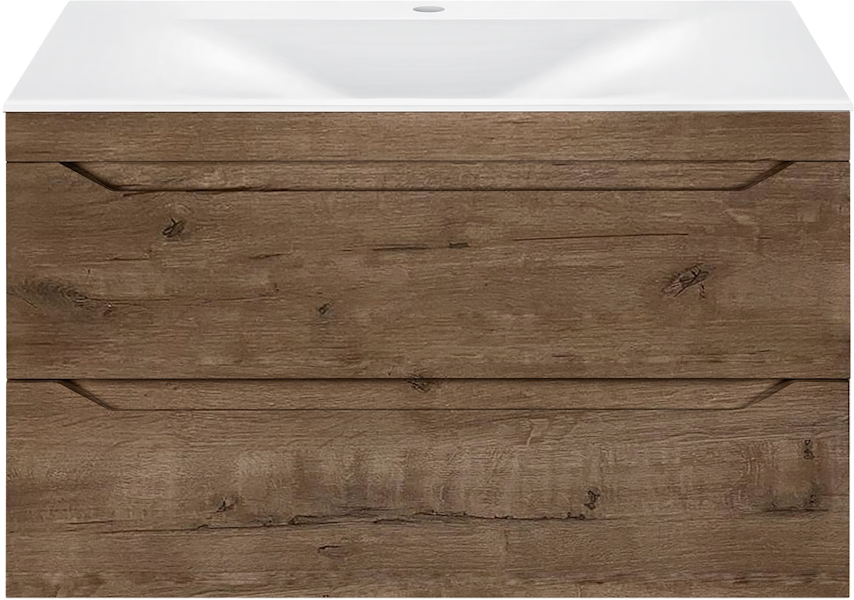 Тумба под раковину подвесная Vincea Fine 79,9 см V.Oak VMC-2F800VO (детальная фотография)