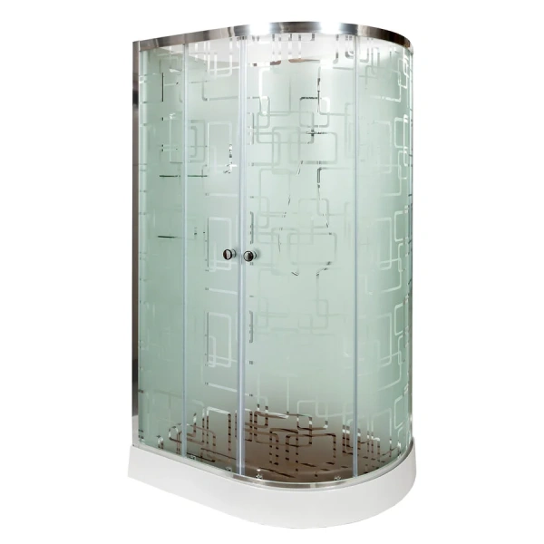 Душевая кабина Deto EM 120x80 см без крыши EM1512RN (детальная фотография), 120х80