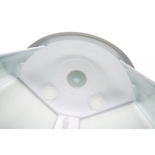 Душевая кабина Deto L 100x100 см с электрикой L901EL (детальная фотография), современныe, hi-tech, декорированныe