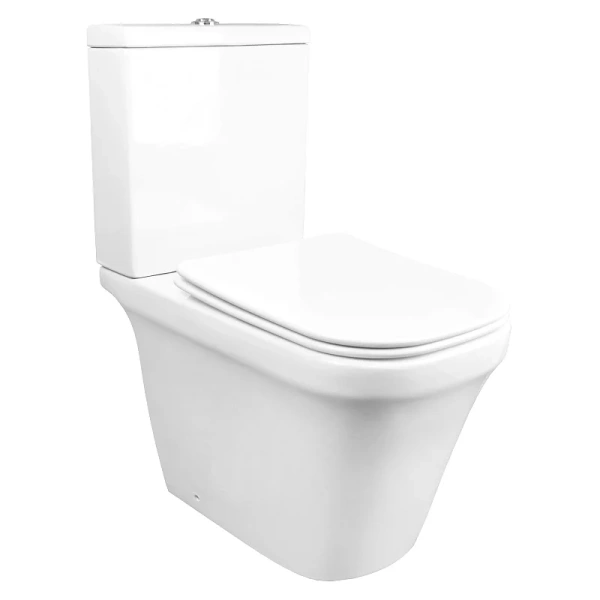 Унитаз компакт Azario Candy безободковый AZ-1503B (детальная фотография)