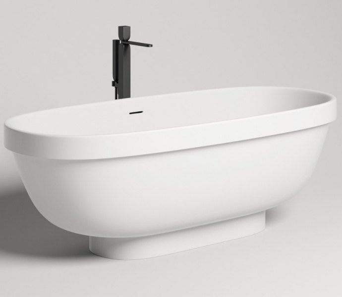 Ванна из искусственного камня Salini Greca 180x80 см RAL полностью 103121MF (детальная фотография), литьевой мрамор